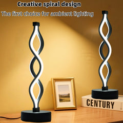 2pcs Modern Spiral LED Desk Lamps by Snagg A Table Lamp