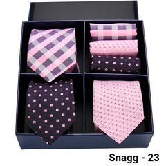 Luxury Men’s Silk Tie Set 3 Style Box