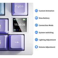 70% Mechanical Gaming Keyboard – Tri Mode Connectivity (USB, Bluetooth, 2.4G) by Snagg A Keyboard