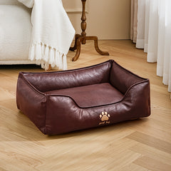 Luxury Faux Leather Pet Bed by Snagg A Pet Lounge