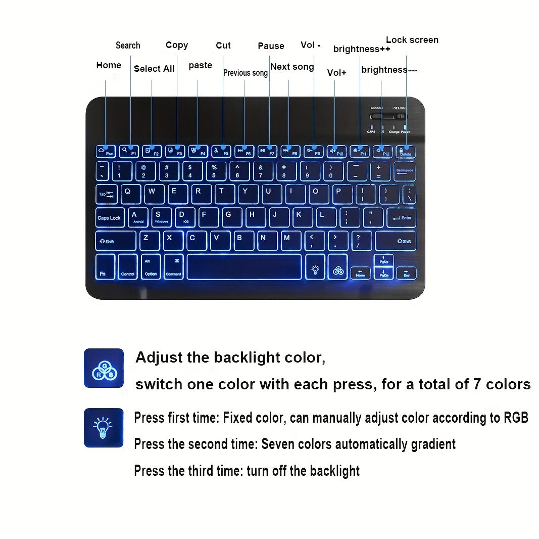 Protective Case With Keyboard Suitable for iPad Pro 11 by Snagg A Wireless Keyboard