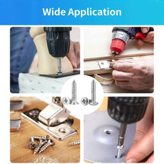 990pcs Self Tapping Screws Assortment Set M3/M4/M5/M6 - 304 stainless steel - Power Tools Gadget