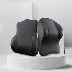 2pcs Nappa Leather Car Headrest & Lumbar Support Set by Snagg A Headrest