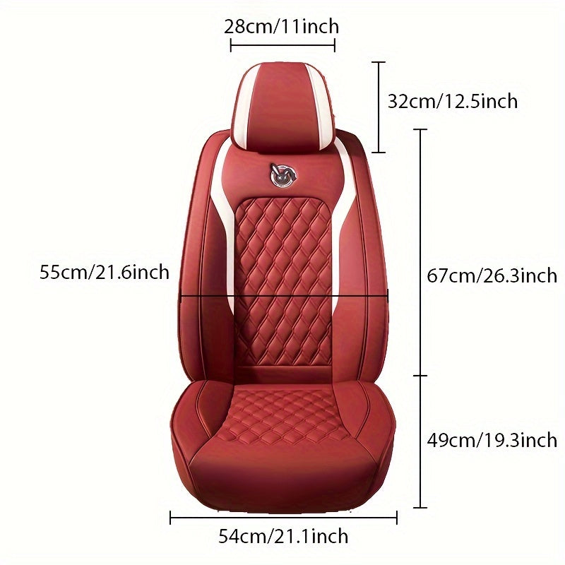 Universal PU Leather Car Seat Cover Set by Snagg A Seat Cover