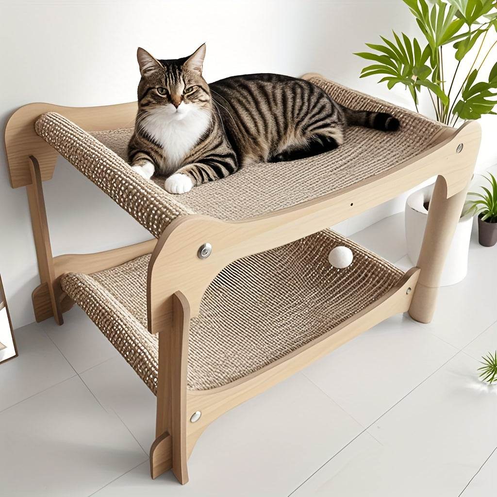 Double-Layer Cat Bed & Scratching Lounge - SnaggIt