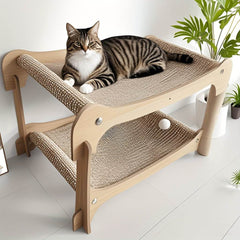 Double-Layer Cat Bed & Scratching Lounge - SnaggIt
