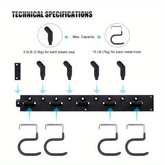 4 Pack Heavy Duty Metal Garden Tool Organizer by Snagg A Rack