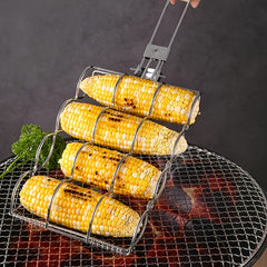 Metal Grill Basket – Corn & Multi Food BBQ Rack by Snagg A Rack