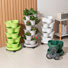 Stackable 3 Tier Flower Pot Set by Snagg A Pot