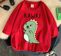 " Rawr! Dinosaur" Tee Soft Everyday Streetwear T