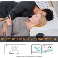 Couple’s Spinal Alignment Arch Pillow – Zero Pressure Design by Snagg A Pillow