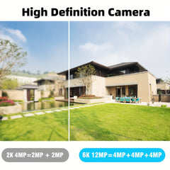 12MP 3 Lens Outdoor Security Camera – 360° Pan-Tilt with 10X Zoom by Snagg An Outdoor Camera