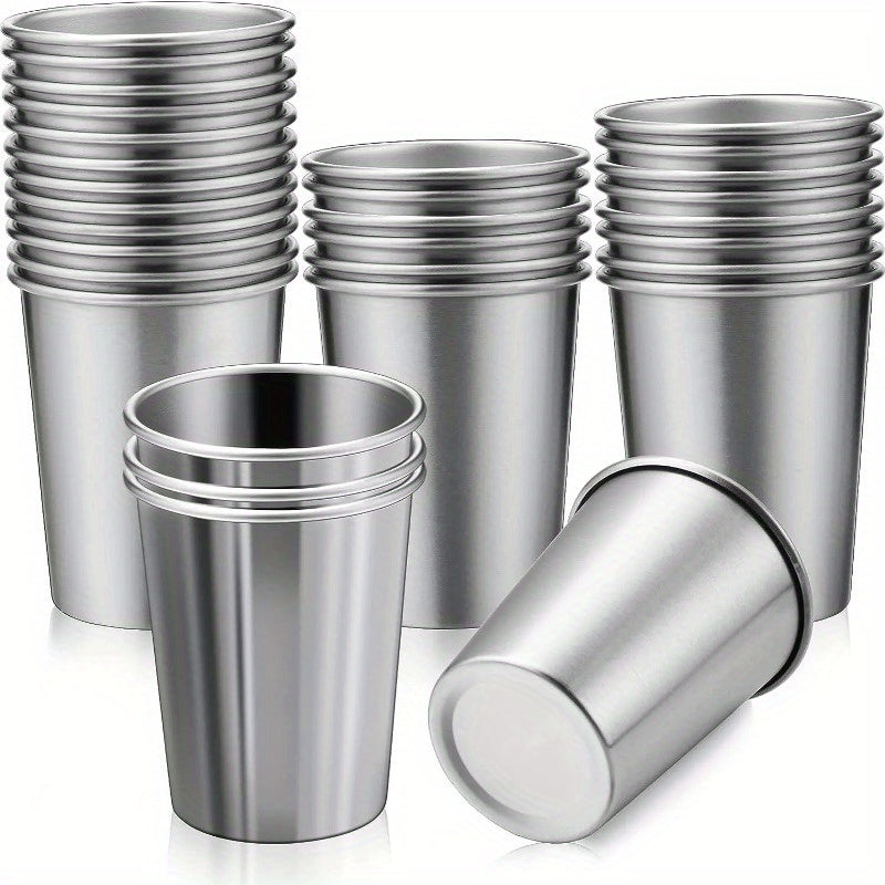 Stainless Steel Cups 8.7oz Durable Stackable Home Travel by Snagg A Cup