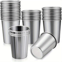 Stainless Steel Cups 8.7oz Durable Stackable Home Travel by Snagg A Cup
