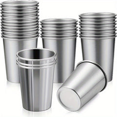 Stainless Steel Cups 8.7oz Durable Stackable Home Travel by Snagg A Cup
