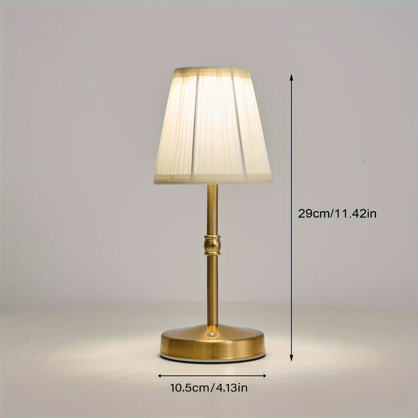 Rechargeable Antique Brass Lamp with Dimmer by Snagg A Table Lamp