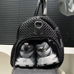 Large Capacity Black Nylon Duffel Bag