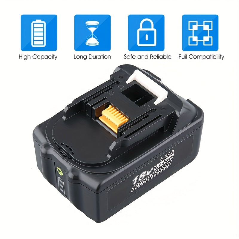 18V 5.0Ah Lithium-Ion Replacement Batteries for Makita