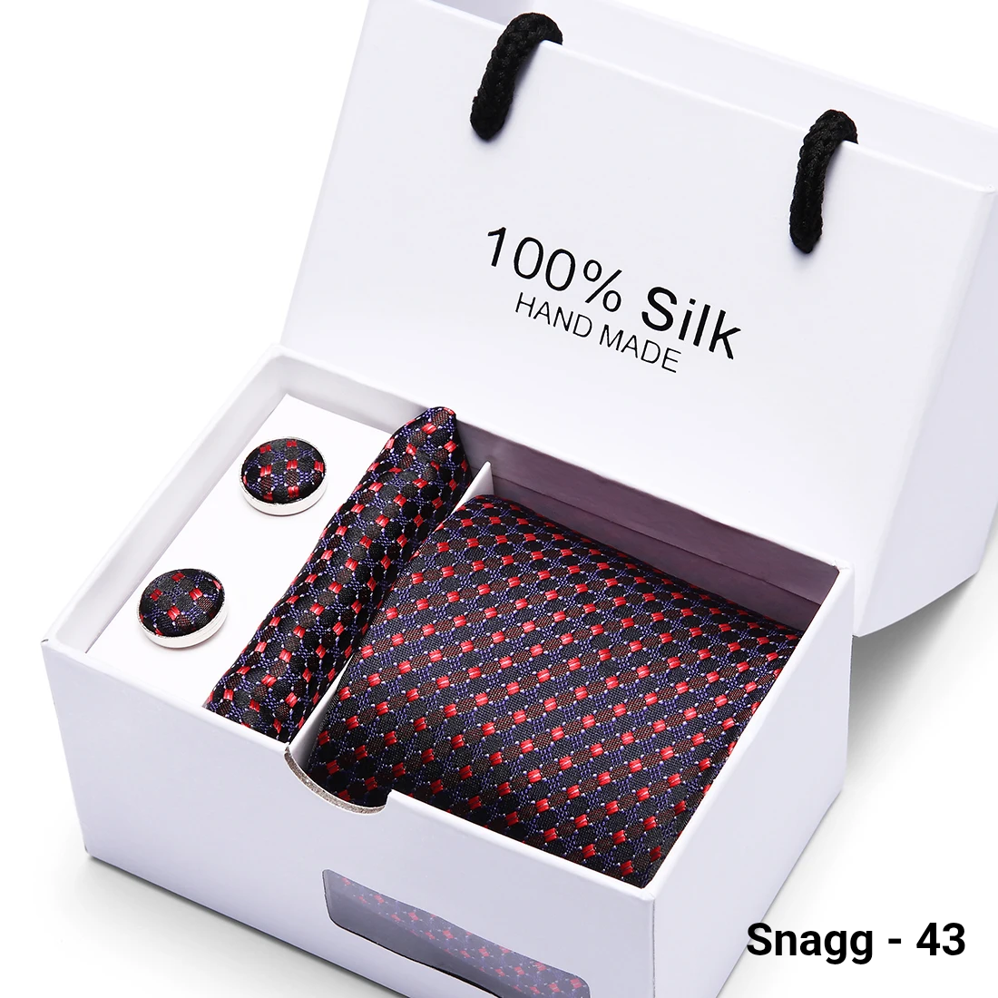 Luxury Silk Paisley Tie for Men — Extra-Long Woven Jacquard Necktie Suits & Weddings - Snagg - 43 - Others In Fashion