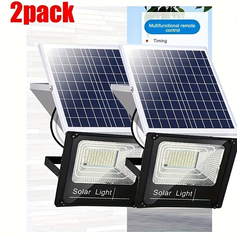 2 Pack Solar Lights with Remote – 6000K Bright White by Snagg An Outdoor Light