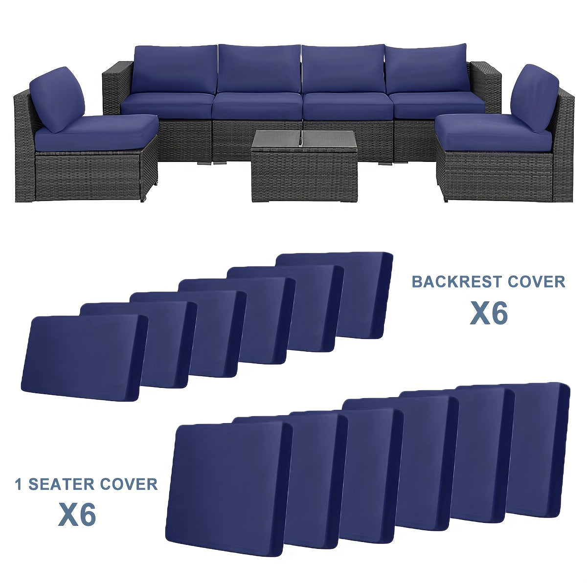 Outdoor Sofa Cushion Cover Set by Snagg A Cushion Cover