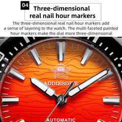 Automatic Classic Diver’s Watch – Sapphire Crystal Ceramic Bezel BGW9 Luminous “Fire Cloud” Dial - Men’s Watches