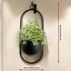 Vintage Black Metal Wall Planter by Snagg A Pot