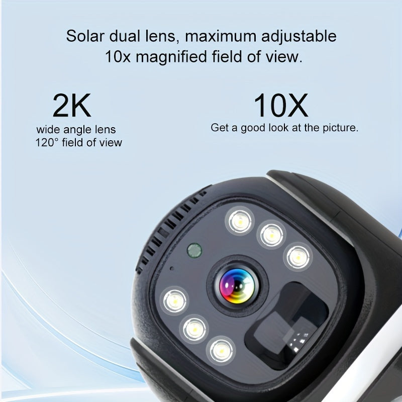 4MP Solar Powered Security Camera – 2.4K Resolution with Pan-Tilt by Snagg An Outdoor Camera