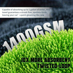 1400GSM Ultra Absorbent Twisted Loop Detailing Cloths by Snagg A Microfiber Towel