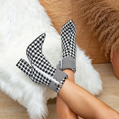 Women’s Ankle Boots with Pointed Toe & Buckle Detail by Snagg A Shoes