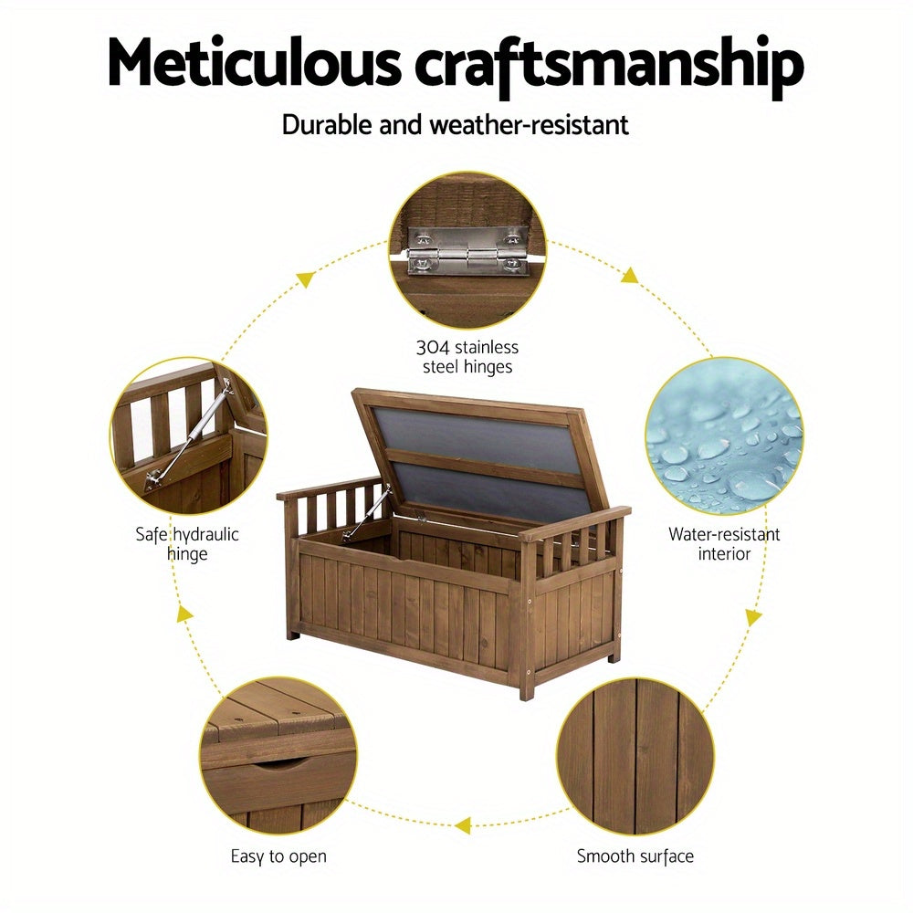 Heavy Duty Outdoor Large Lockable Storage Bench by Snagg A Box