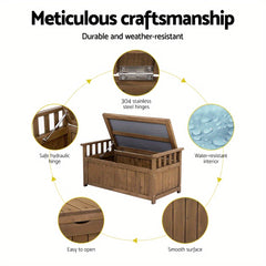 Heavy Duty Outdoor Large Lockable Storage Bench by Snagg A Box