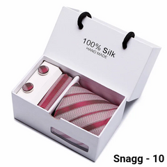 Luxury Silk Paisley Tie for Men — Extra-Long Woven Jacquard Necktie Suits & Weddings - Snagg - 10 - Others In Fashion