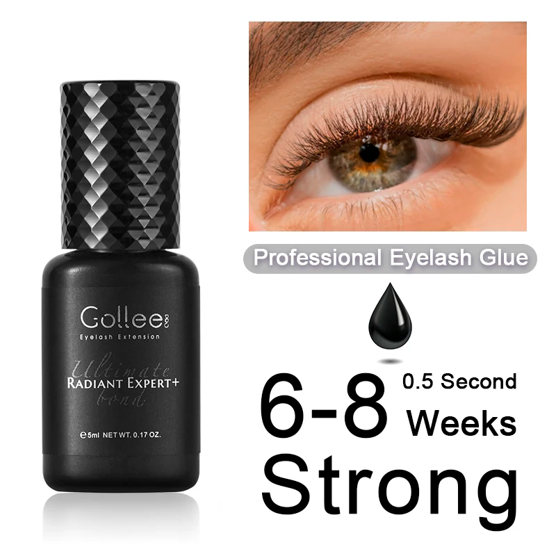 Professional 0.5s Fast Dry Lash Adhesive – Waterproof 8 Week Extreme Retention
