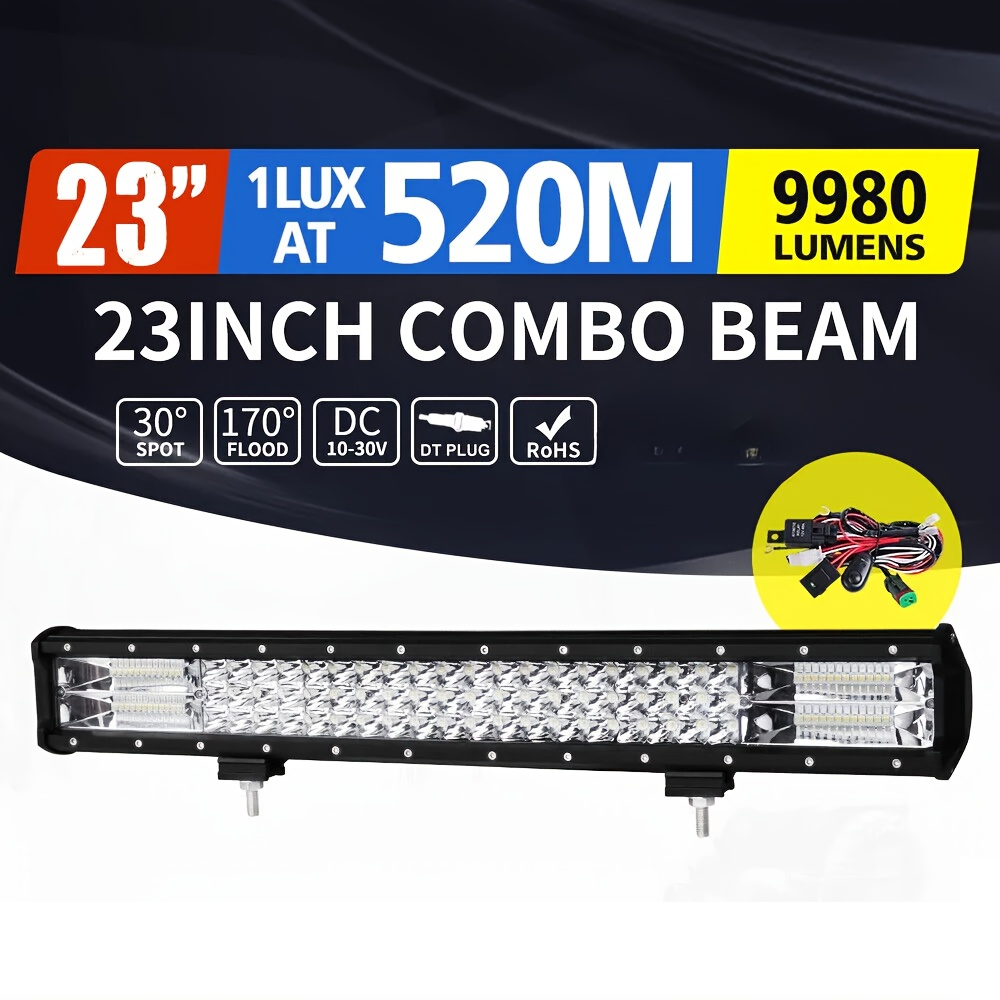 23inch Osram LED Light Bar Spot Flood Driving Offroad Lamp 23" 4WD 4x4
