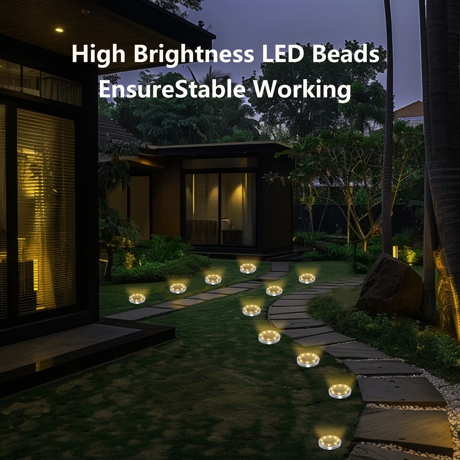 16pcs Solar Ground Lights by Snagg An Outdoor Light