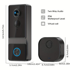 1080P Wireless Video Doorbell with Chime by Snagg A Doorbell Camera