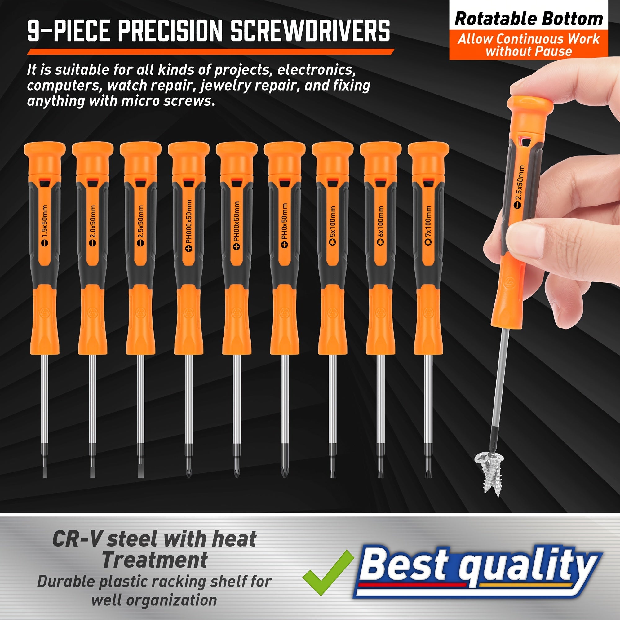 86-Piece Magnetic Screwdriver & Precision Bit Set