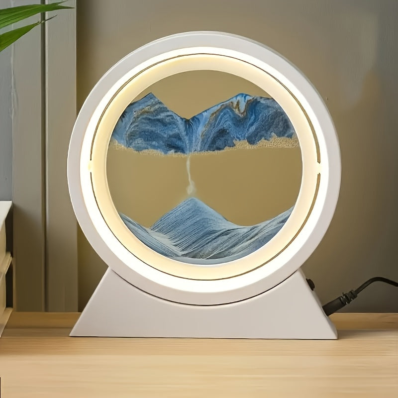 LED 3D Sandscape Lamp by Snagg A Table Lamp