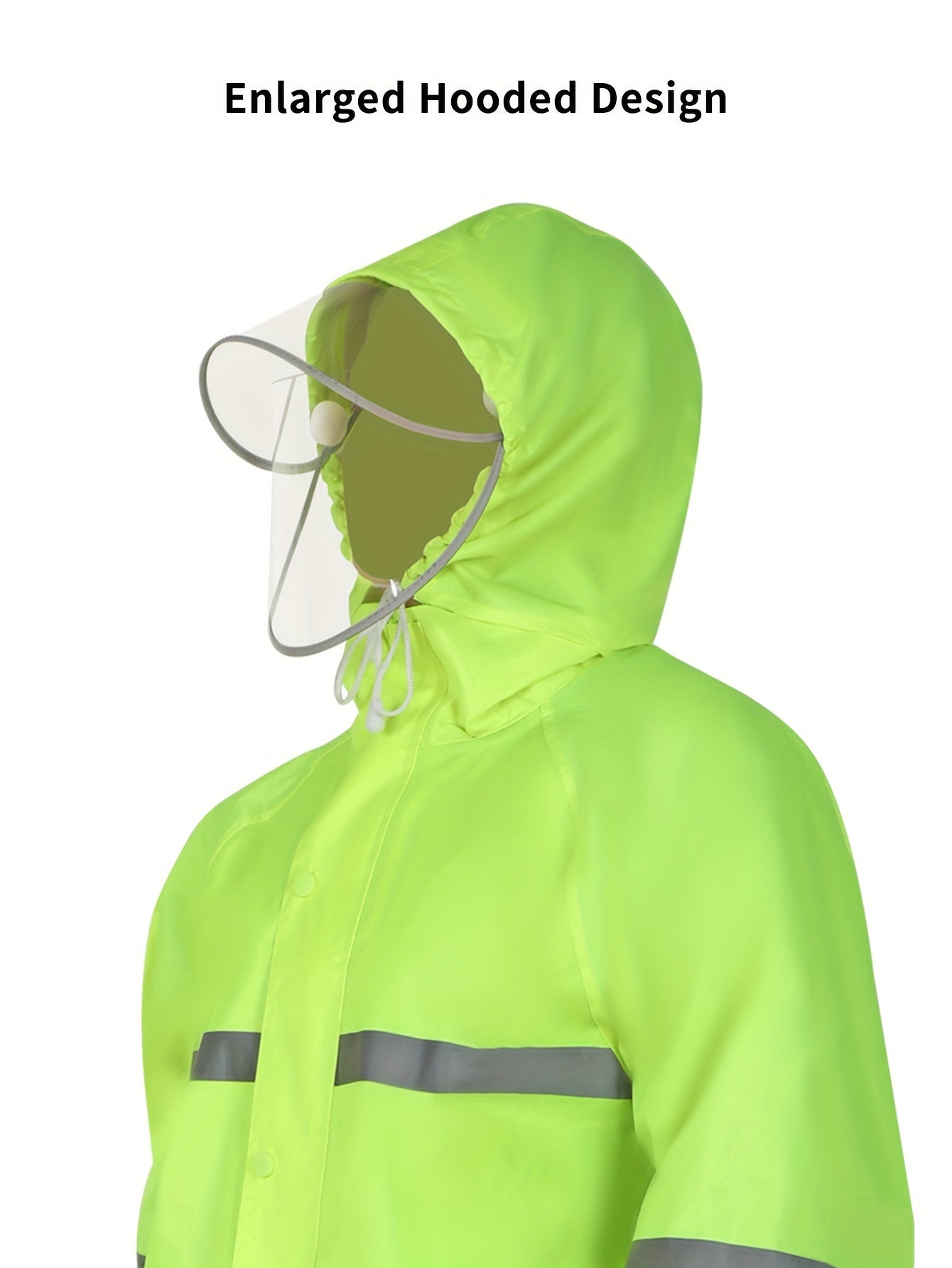 Men’s Double Layer Long Raincoat with Hood by Snagg A Raincoat