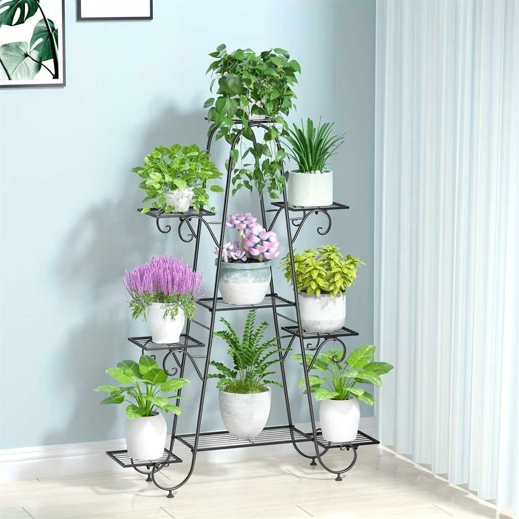 9 Tier Black Metal Plant Stand by Snagg A Rack