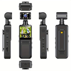 4K Portable Camera – 180° Rotating Lens with Full Color Night Vision & External Mic Support by Snagg A Portable Camera