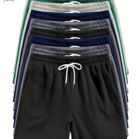 9pcs Men’s Casual Athletic Shorts – Quick-Dry Multi-Pack - SnaggIt
