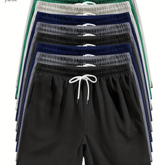 9pcs Men’s Casual Athletic Shorts – Quick-Dry Multi-Pack - SnaggIt