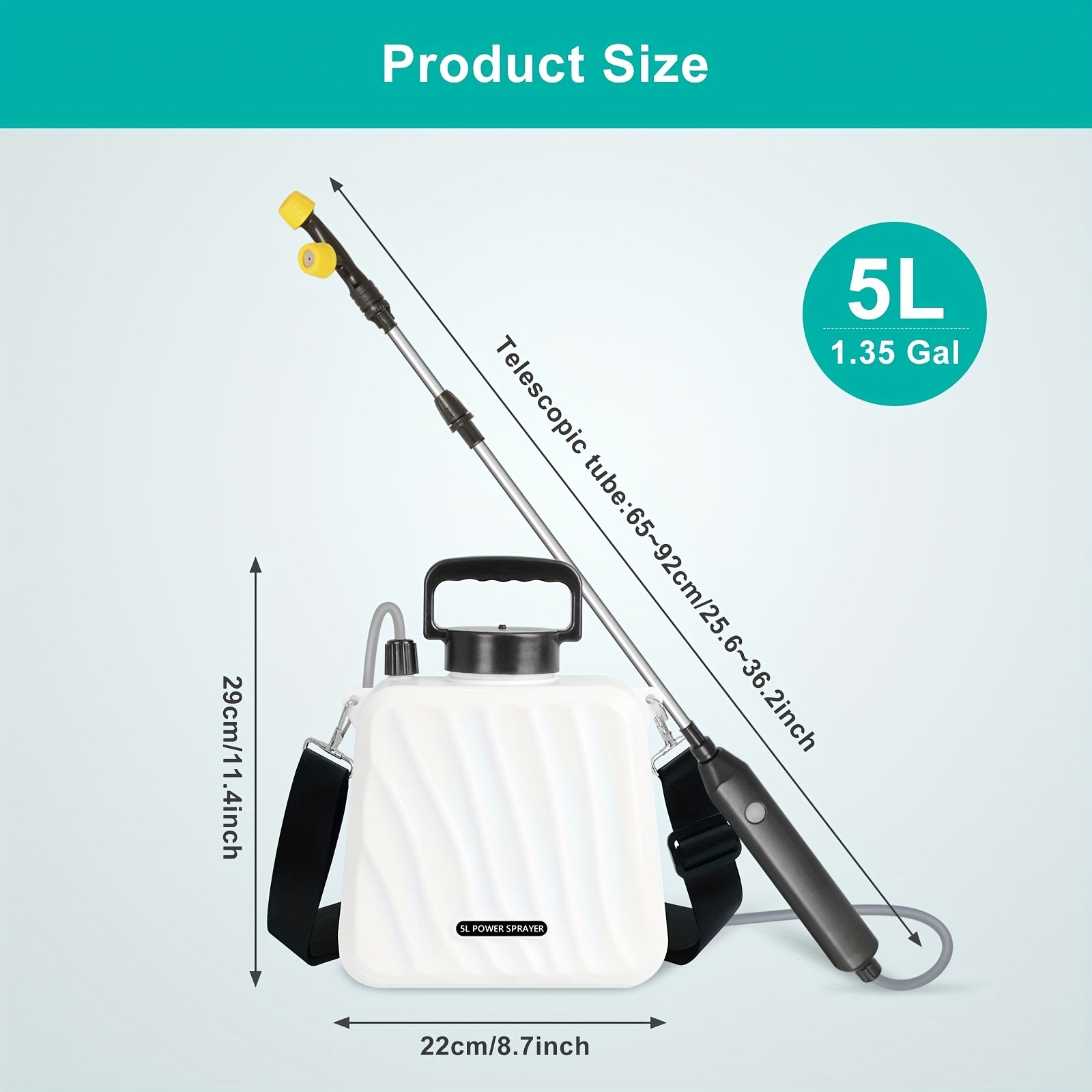 5L/8L Rechargeable Electric Garden Sprayer