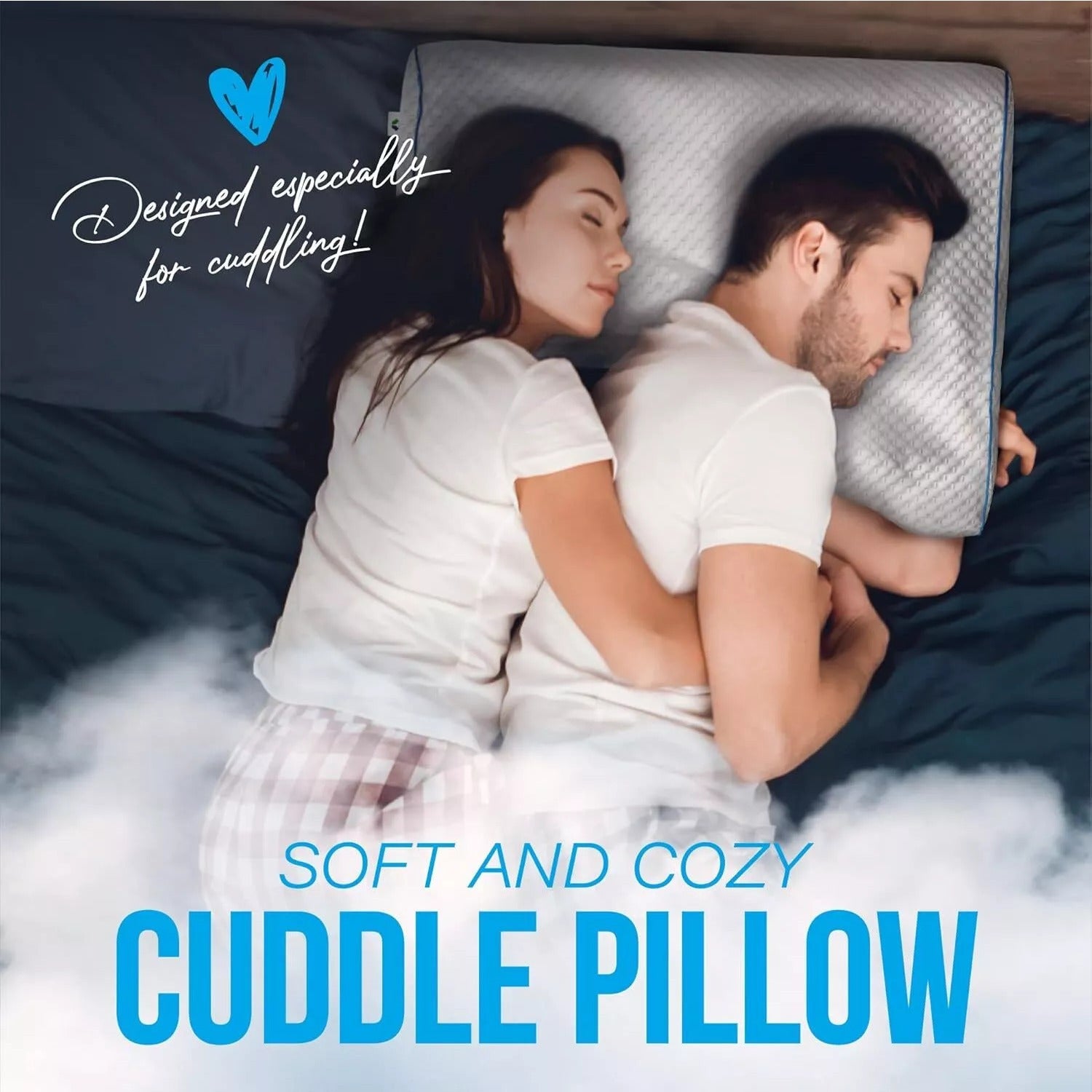 Couple’s Spinal Alignment Arch Pillow – Zero Pressure Design by Snagg A Pillow