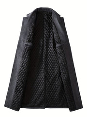 Stylish Wool Blend Men’s Retro Long Coat by Snagg A Coat