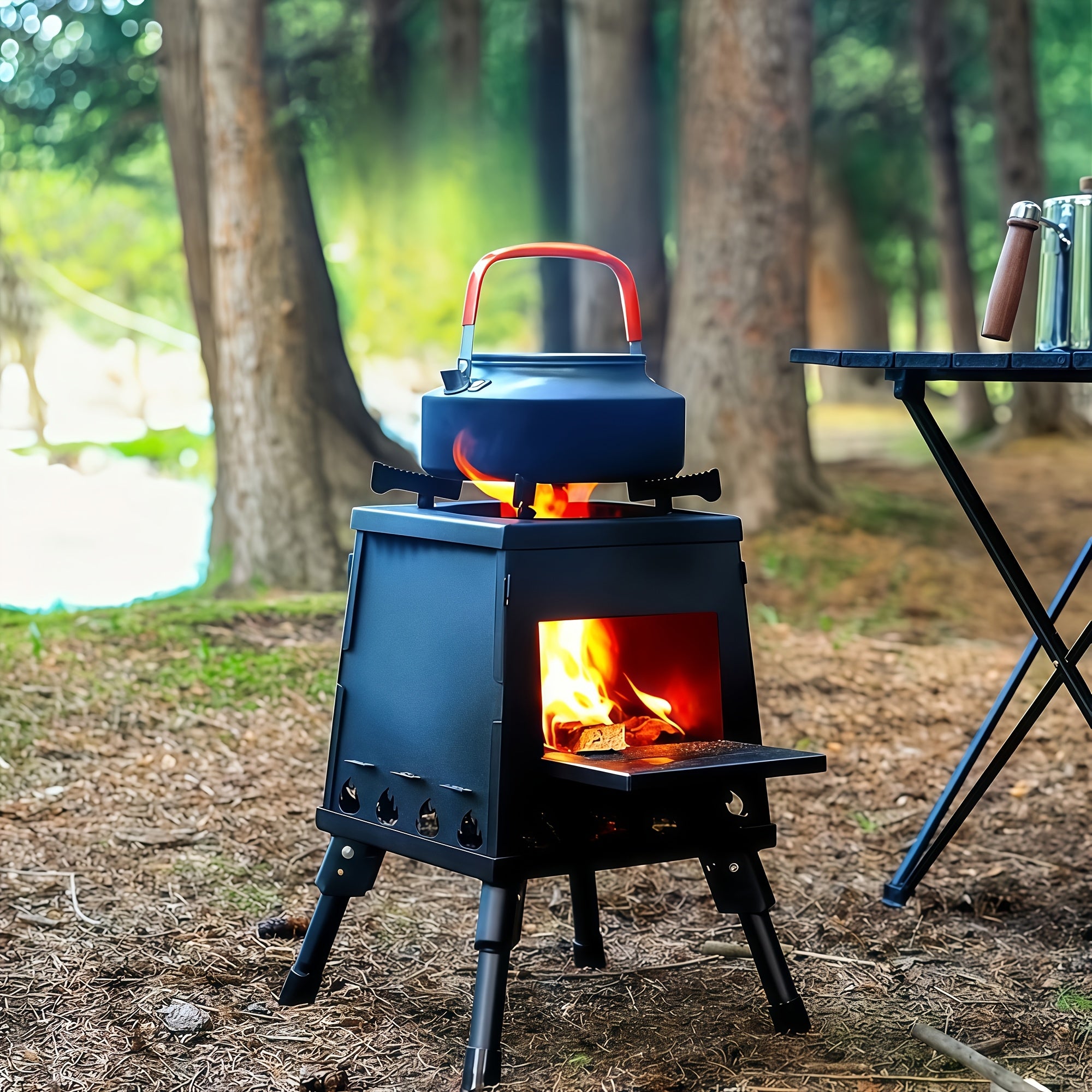 Outdoor Camping Folding Portable Firewood Stove by Snagg A Stove