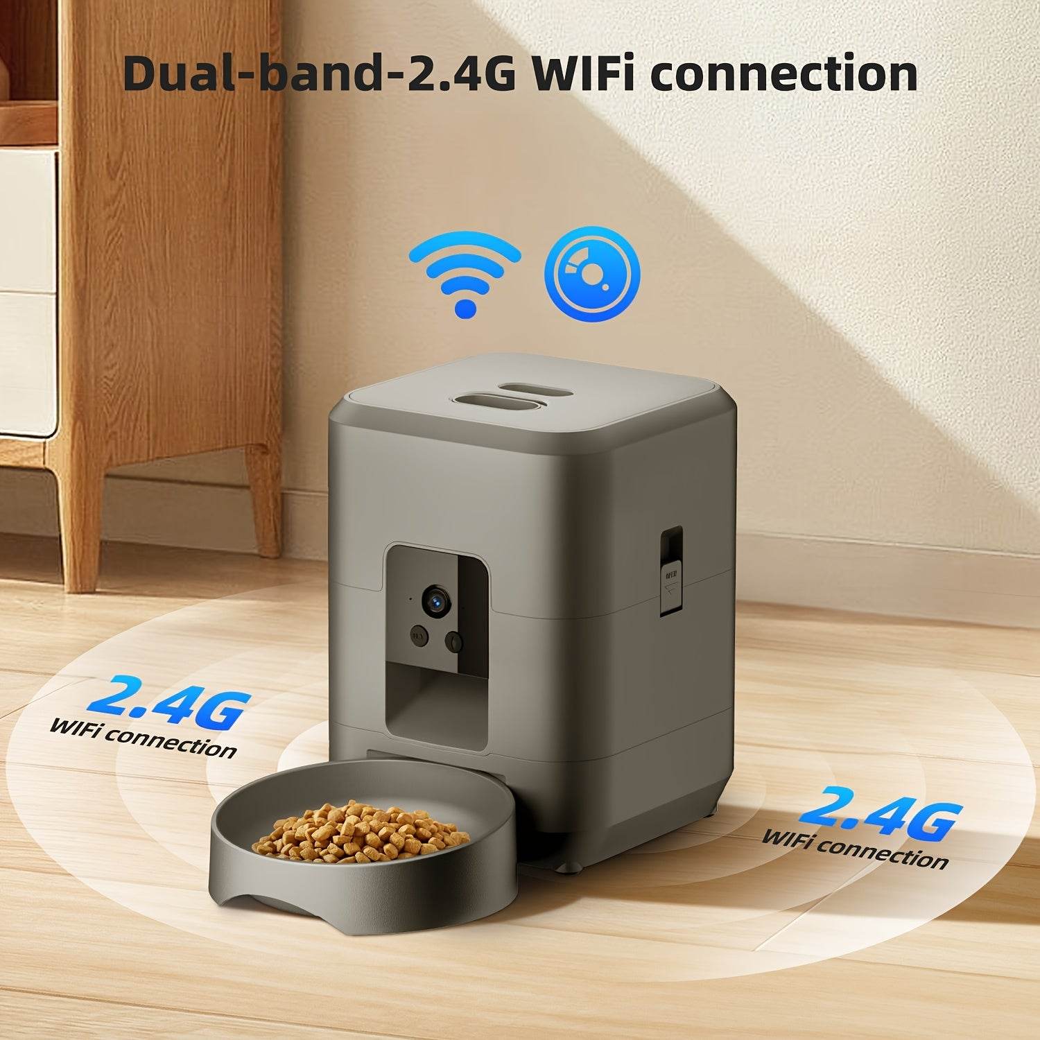 2L Smart Automatic Pet Feeder with Camera & App Control - SnaggIt