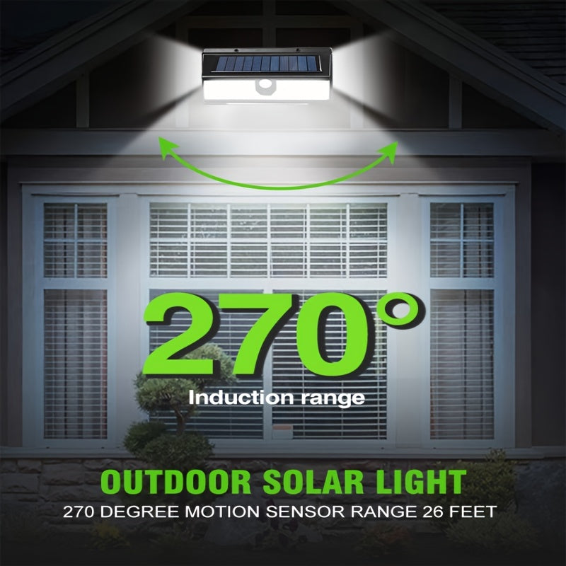 4pcs Outdoor Motion Sensor LED Solar Wall Lights by Snagg An Outdoor Light